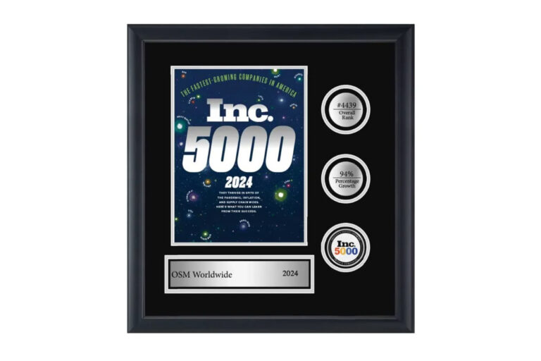 OSM Worldwide Recognized on Inc. 5000 List as Top Privately Held Company for 14th Consecutive Year